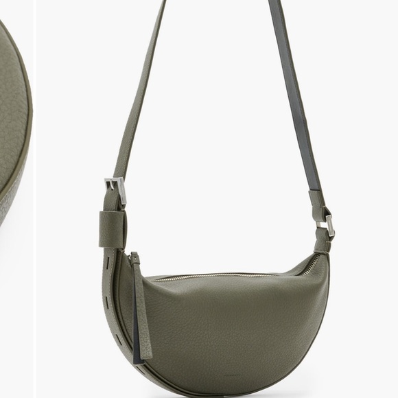 Allsaints half moon leather crossbody bag - NEW - Picture 5 of 7